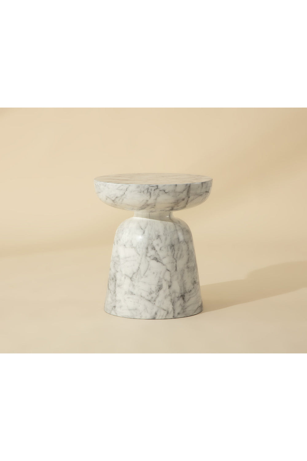   Modern European furniture - Marble-Look Indoor/Outdoor End Table - www.oroa.com | Oroa.com