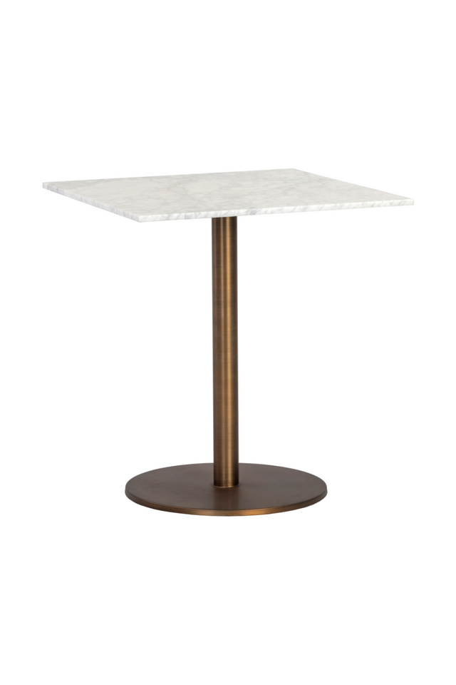 Modern European furniture - Art Deco Marble Square Bistro Table - www.oroa.com