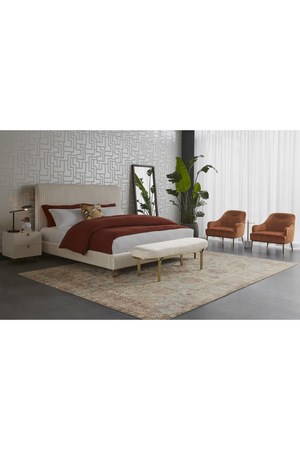   Modern European furniture - Orange Velvet Look Lounge Chair - www.oroa.com | Oroa.com