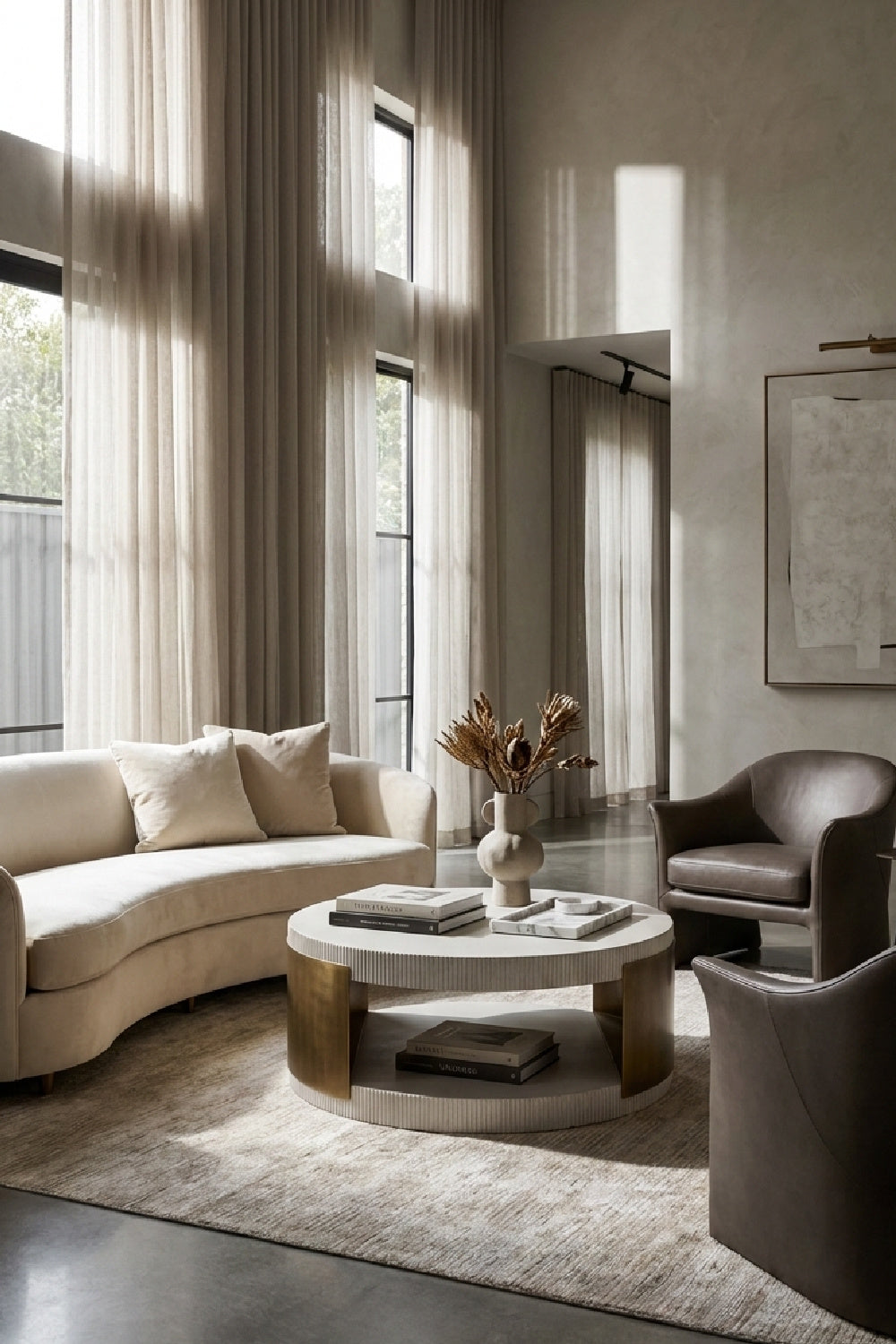   Modern European furniture - White Ridged Indoor/Outdoor Coffee Table  - www.oroa.com | Oroa.com
