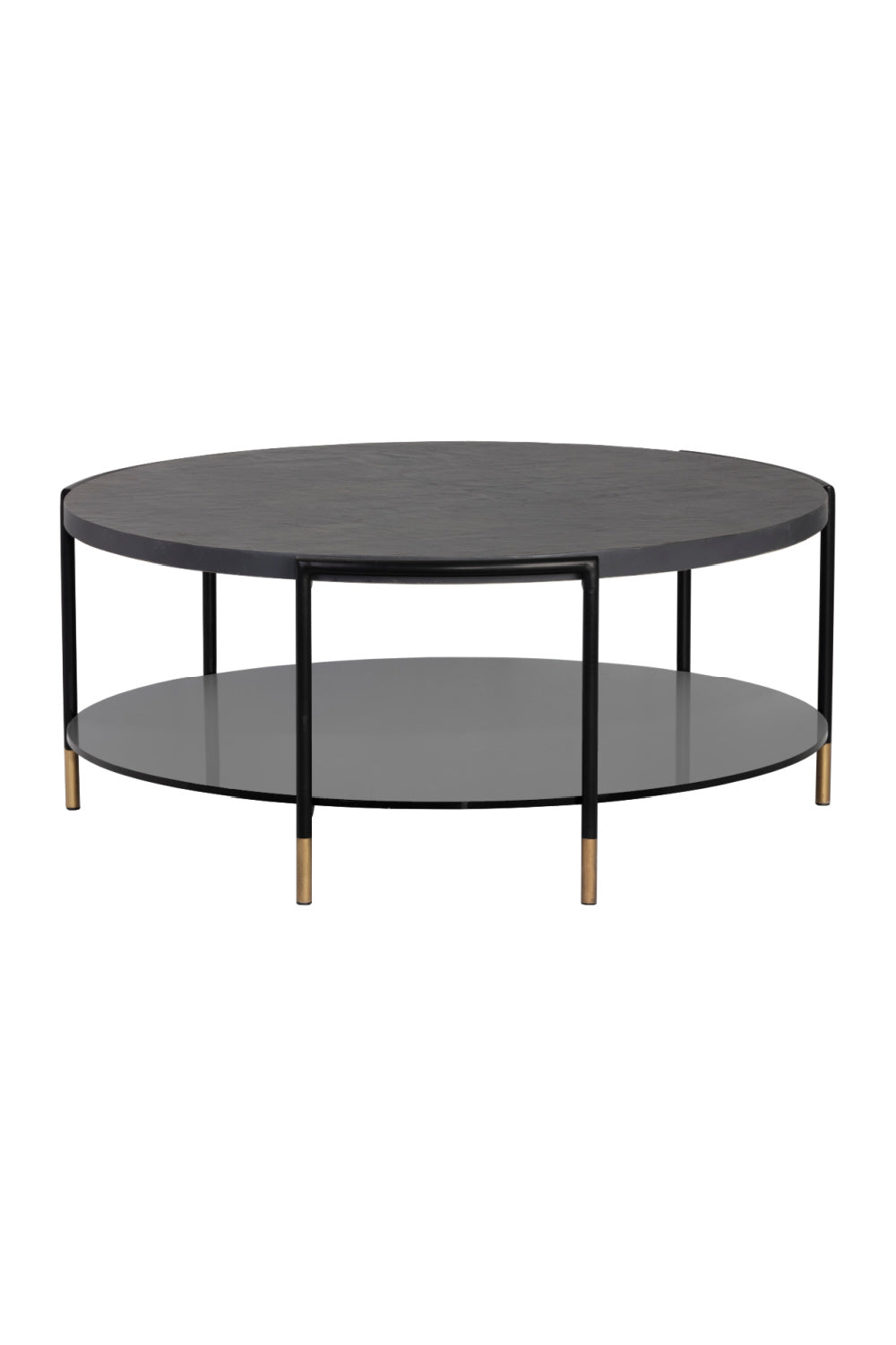   Modern European furniture - Black Round Indoor/Outdoor Coffee Table - www.oroa.com | Oroa.com