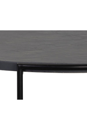   Modern European furniture - Black Round Indoor/Outdoor Coffee Table - www.oroa.com | Oroa.com