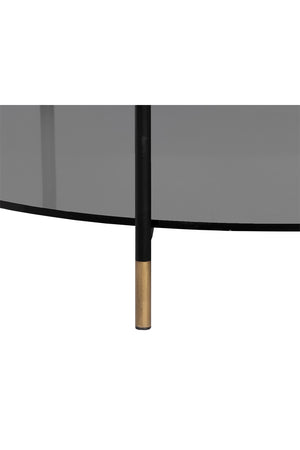   Modern European furniture - Black Round Indoor/Outdoor Coffee Table - www.oroa.com | Oroa.com