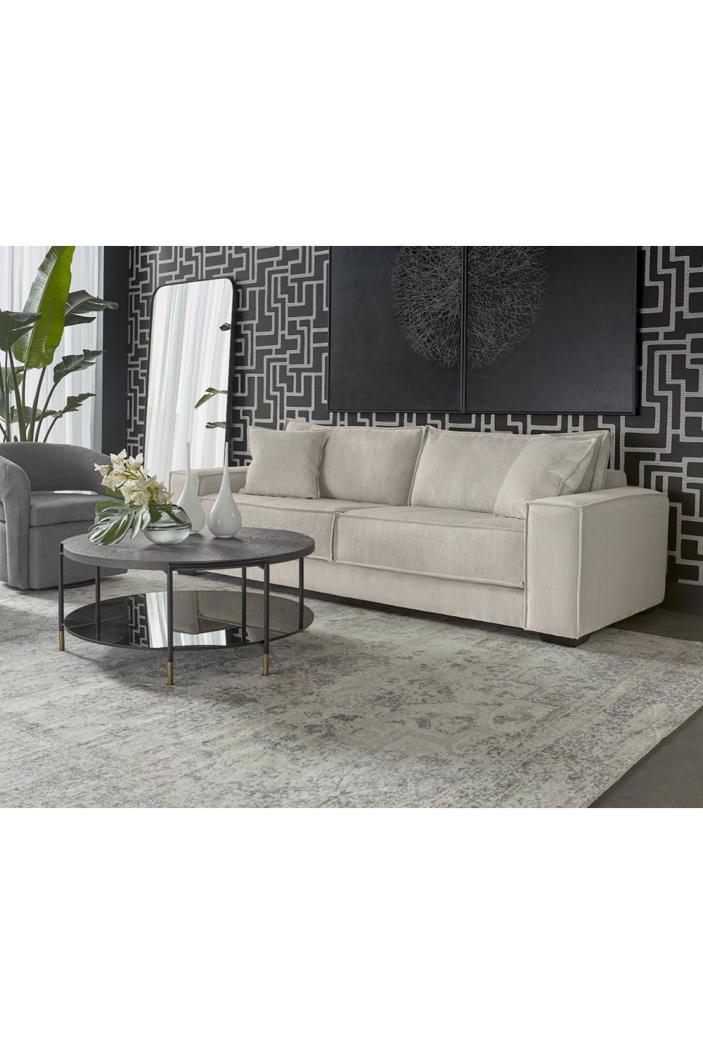   Modern European furniture - Black Round Indoor/Outdoor Coffee Table - www.oroa.com | Oroa.com