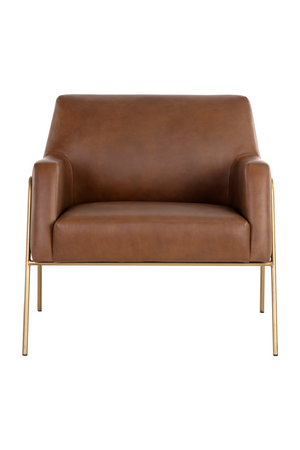   Modern European furniture - Vintage Brown Leather Lounge Chair - www.oroa.com | Oroa.com