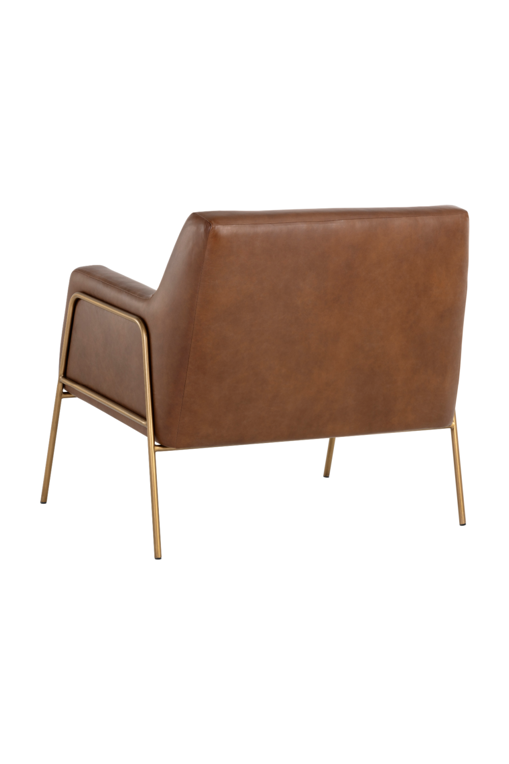   Modern European furniture - Vintage Brown Leather Lounge Chair - www.oroa.com | Oroa.com