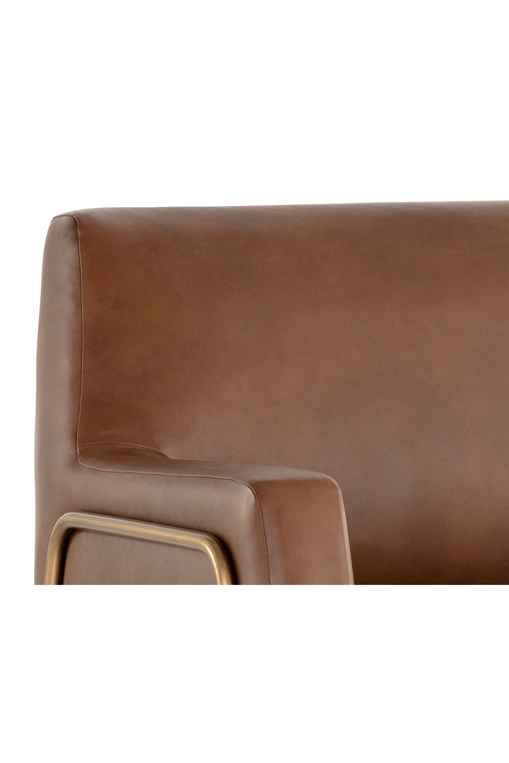   Modern European furniture - Vintage Brown Leather Lounge Chair - www.oroa.com | Oroa.com