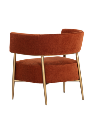   Modern European furniture - Antique Brass Legs Lounge Chair - www.oroa.com | Oroa.com