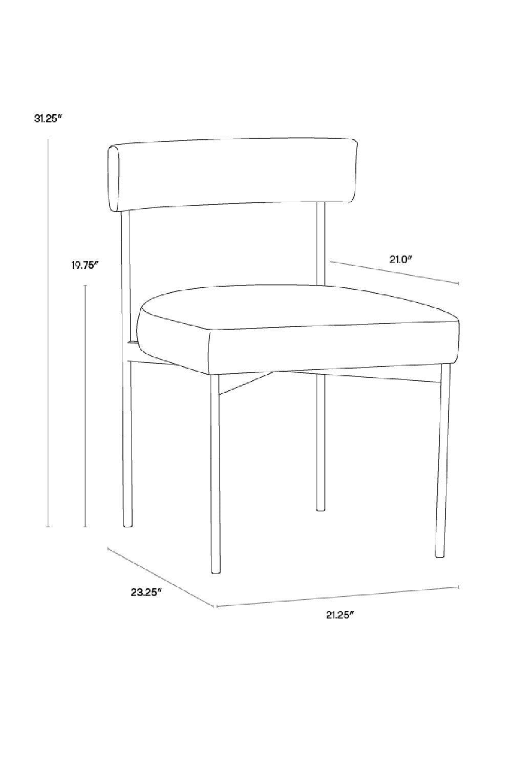   Modern European furniture - Gray Open-Back Dining Chairs (2) - www.oroa.com | Oroa.com