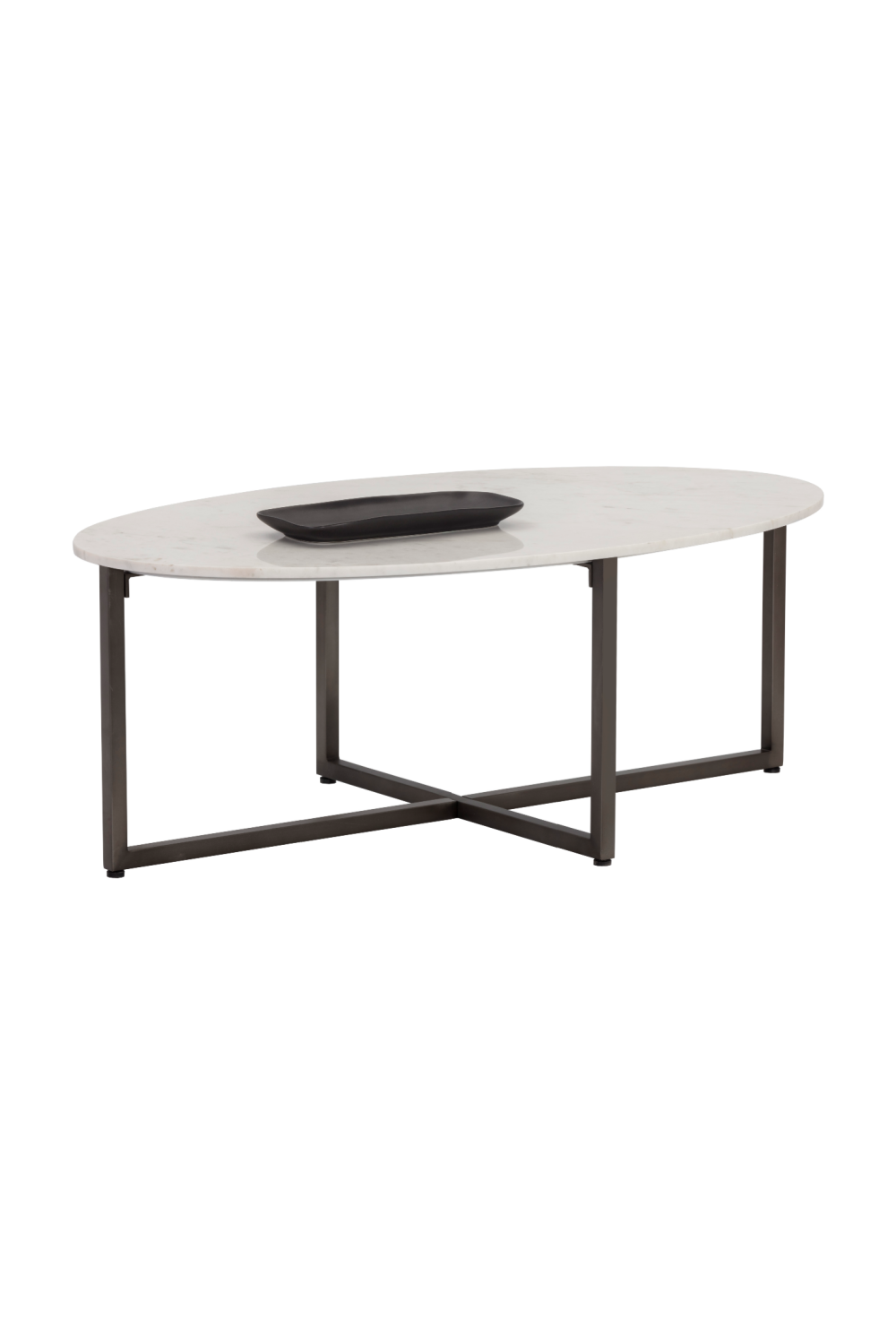  Modern European furniture - White Oval Marble Coffee Table - www.oroa.com | Oroa.com