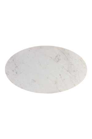   Modern European furniture - White Oval Marble Coffee Table - www.oroa.com | Oroa.com