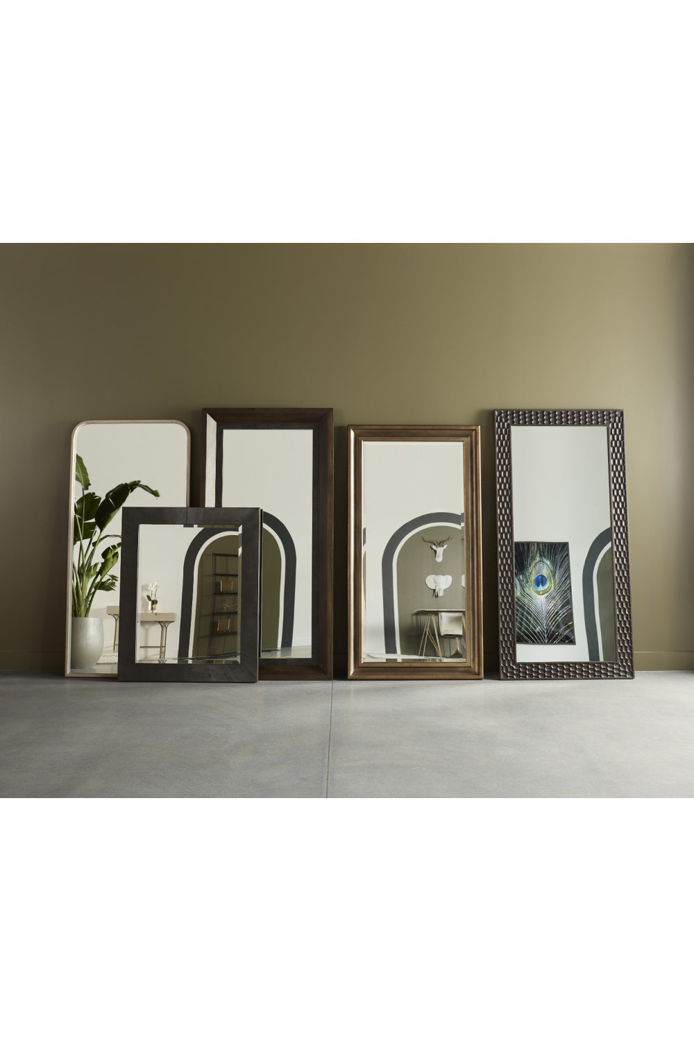   Modern European furniture - Iron Framed Floor Mirror - www.oroa.com | Oroa.com