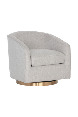   Modern European furniture - Curved Swivel Lounge Chair - www.oroa.com | Oroa.com