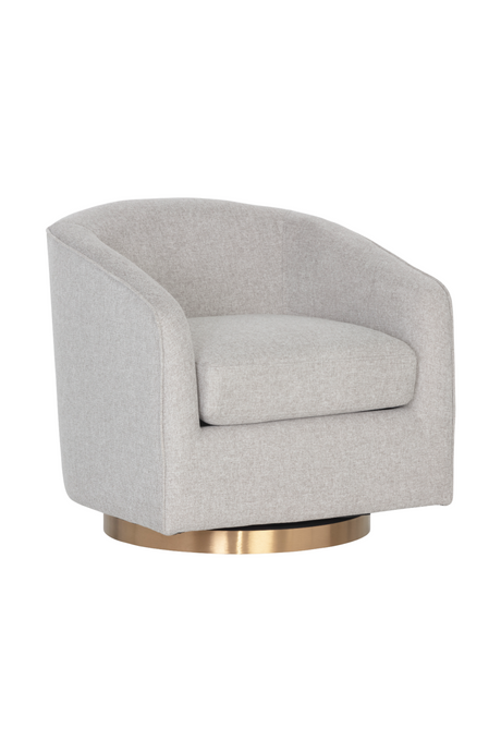   Modern European furniture - Curved Swivel Lounge Chair - www.oroa.com | Oroa.com