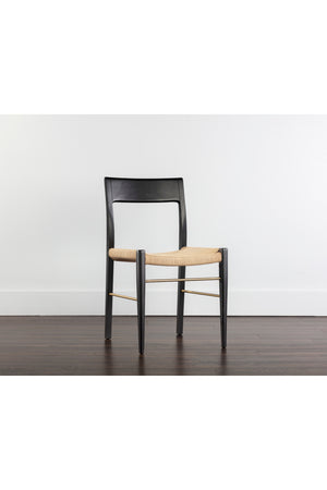   Modern European furniture - Natural Rope Seat Dining Chairs (2) - www.oroa.com | Oroa.com