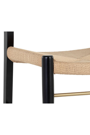   Modern European furniture - Natural Rope Seat Dining Chairs (2) - www.oroa.com | Oroa.com