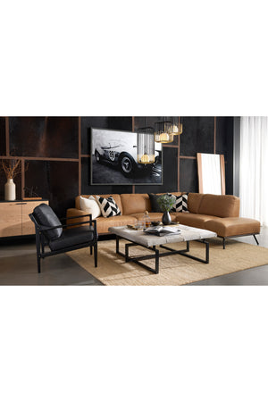   Modern European furniture - Button-Tufted Leather Lounge Chair - www.oroa.com | Oroa.com