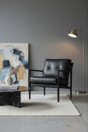   Modern European furniture - Button-Tufted Leather Lounge Chair - www.oroa.com | Oroa.com