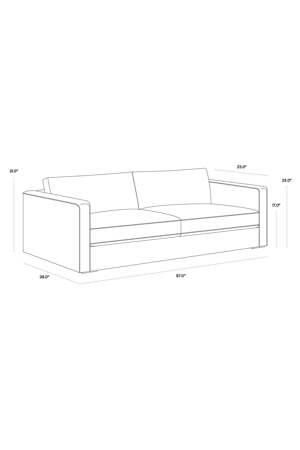   Modern European furniture - Classic Transitional Sofa - www.oroa.com | Oroa.com