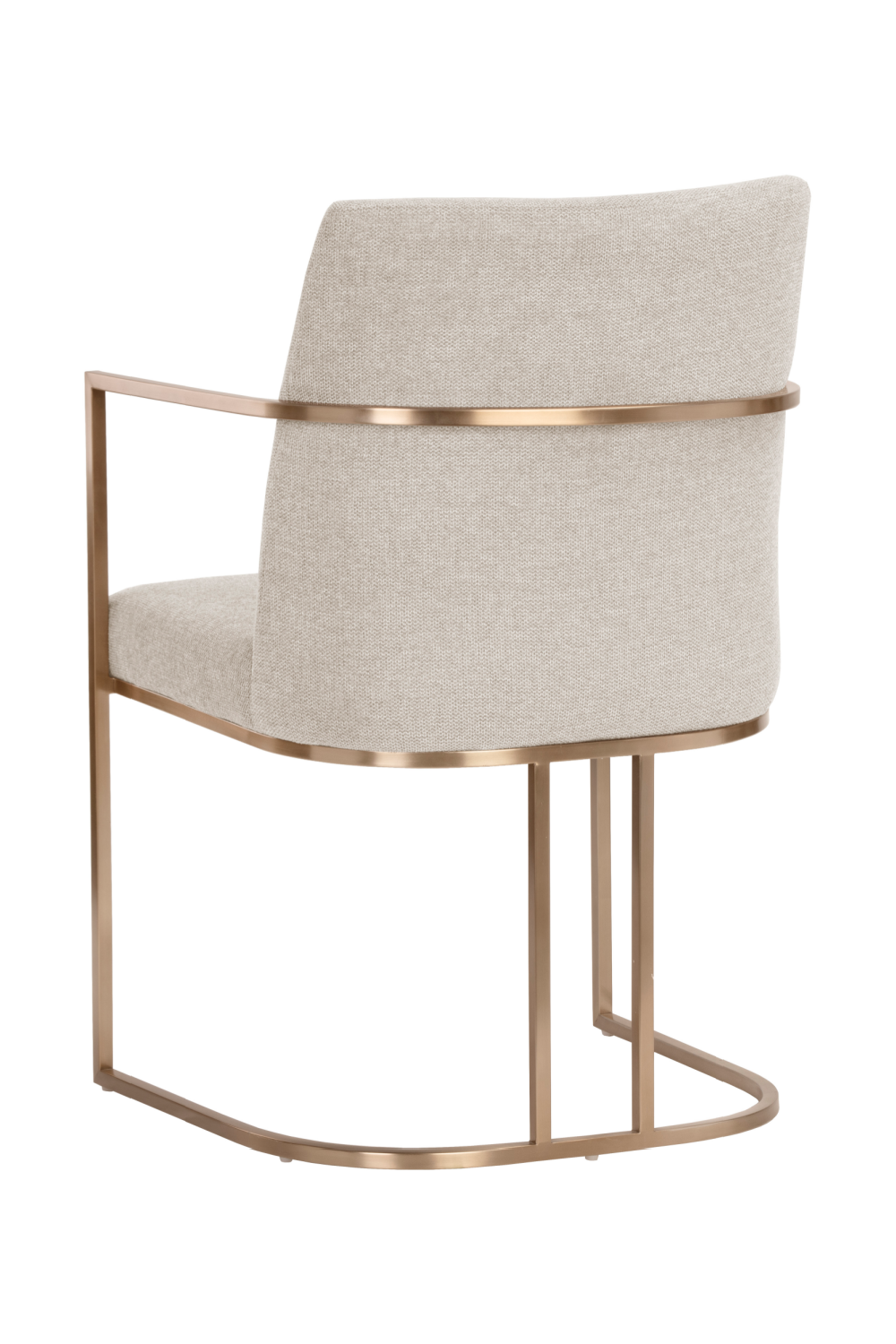   Modern European furniture - Antique Brass Framed Dining Armchair - www.oroa.com | Oroa.com