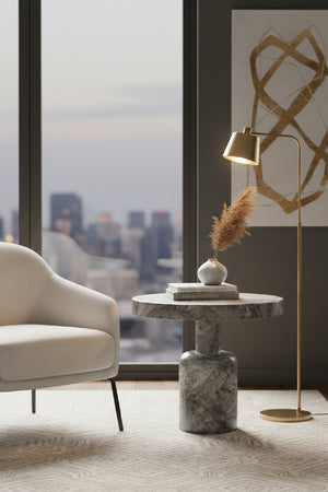   Modern European furniture - Gray Indoor/Outdoor Side Table - www.oroa.com | Oroa.com