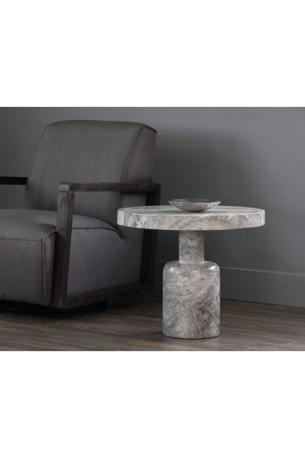   Modern European furniture - Gray Indoor/Outdoor Side Table - www.oroa.com | Oroa.com