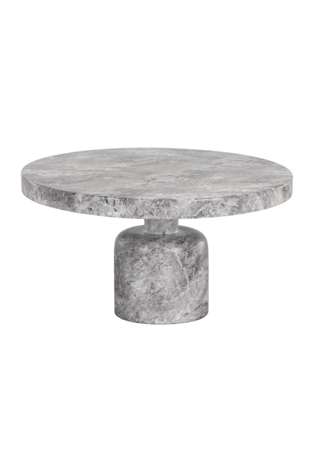 Modern European furniture - Gray Marble-Look Coffee Table - www.oroa.com