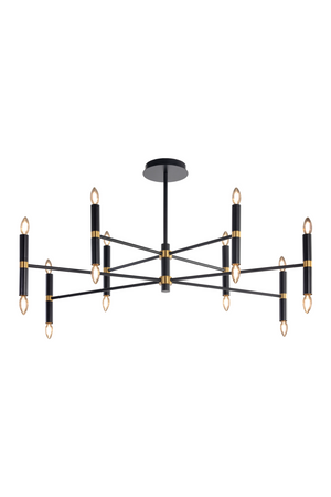   Modern European furniture - Black Tubes 16-Light Chandelier - www.oroa.com | Oroa.com