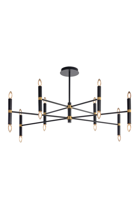   Modern European furniture - Black Tubes 16-Light Chandelier - www.oroa.com | Oroa.com