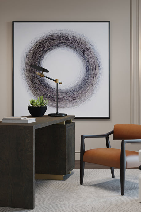   Modern European furniture - Black Disc Table Lamp - www.oroa.com | Oroa.com