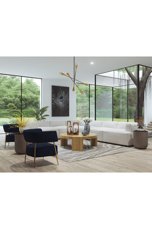   Modern European furniture - Antique Brass Legs Lounge Chair - www.oroa.com | Oroa.com