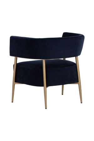   Modern European furniture - Antique Brass Legs Lounge Chair - www.oroa.com | Oroa.com