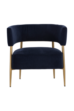   Modern European furniture - Antique Brass Legs Lounge Chair - www.oroa.com | Oroa.com
