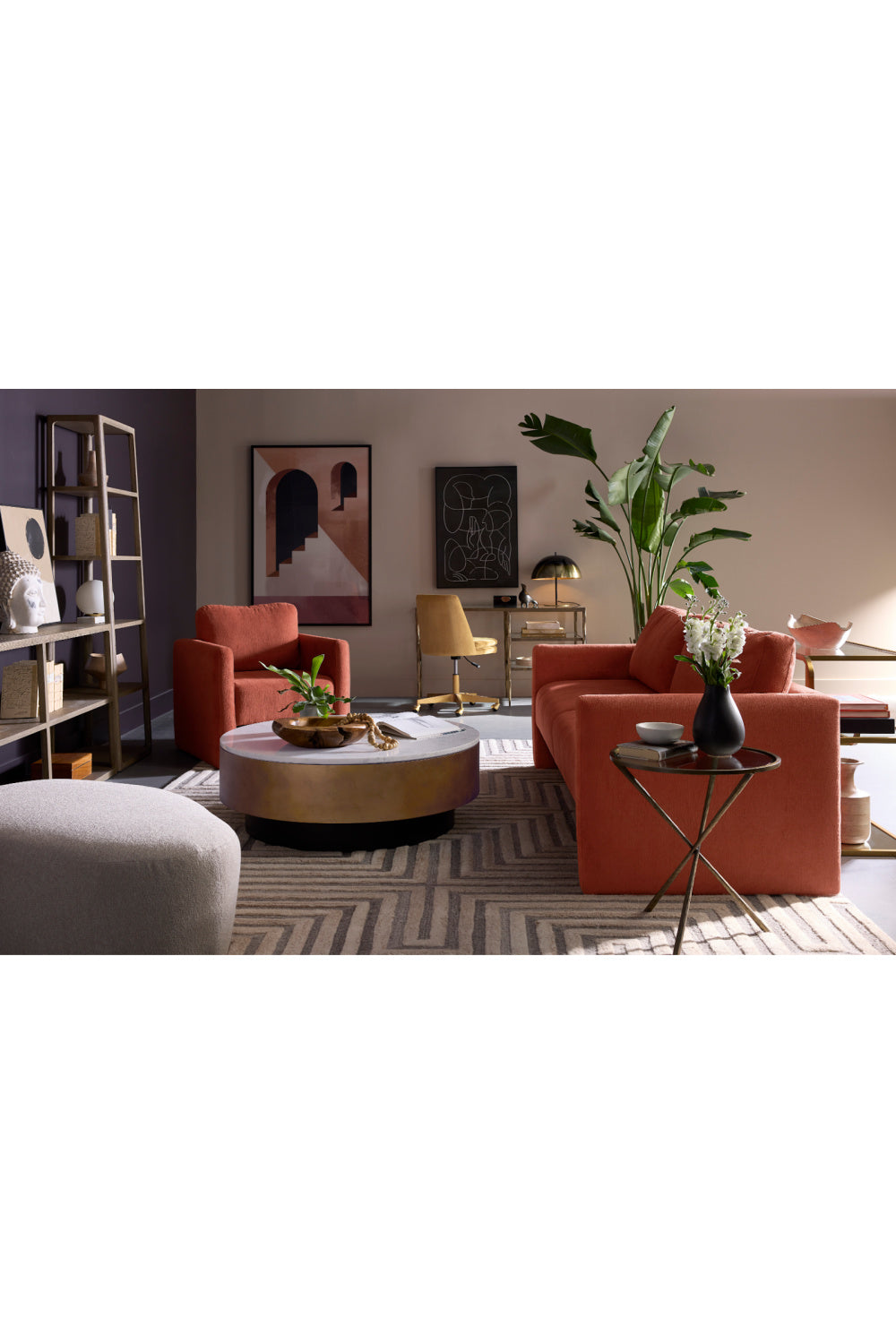   Modern European furniture - Glass 2-Shelf Desk - www.oroa.com | Oroa.com