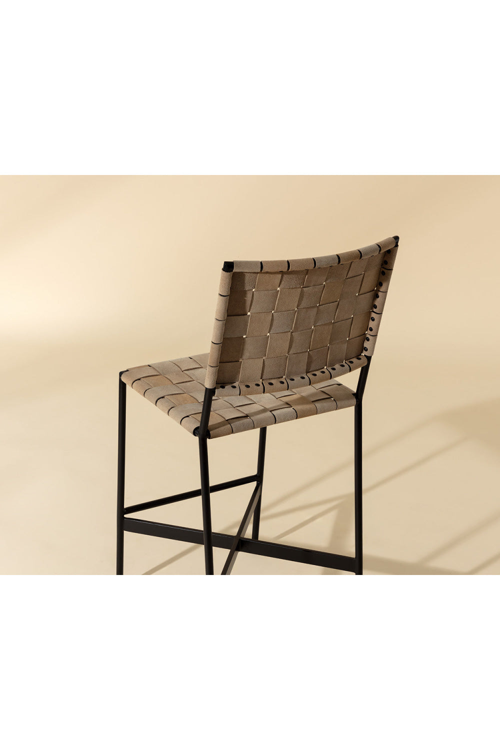   Modern European furniture - Weaved Suede Leather Counter Stool - www.oroa.com | Oroa.com