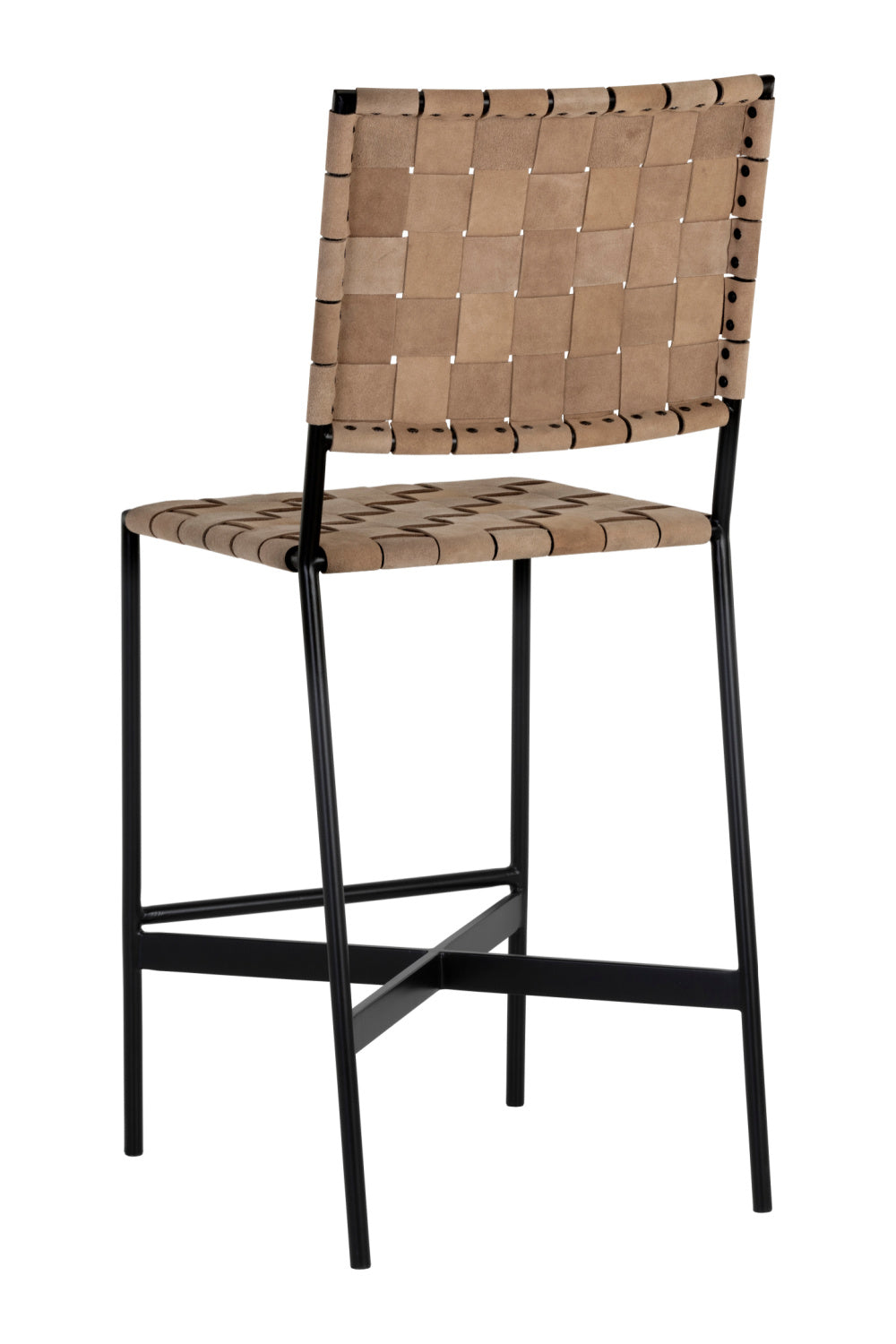   Modern European furniture - Weaved Suede Leather Counter Stool - www.oroa.com | Oroa.com