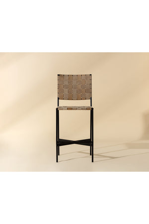  Modern European furniture - Weaved Suede Leather Counter Stool - www.oroa.com | Oroa.com