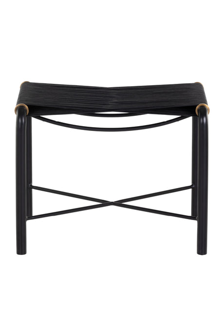   Modern European furniture - Black Leather Cord Stool - www.oroa.com | Oroa.com