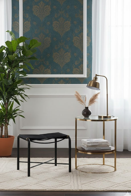   Modern European furniture - Black Leather Cord Stool - www.oroa.com | Oroa.com