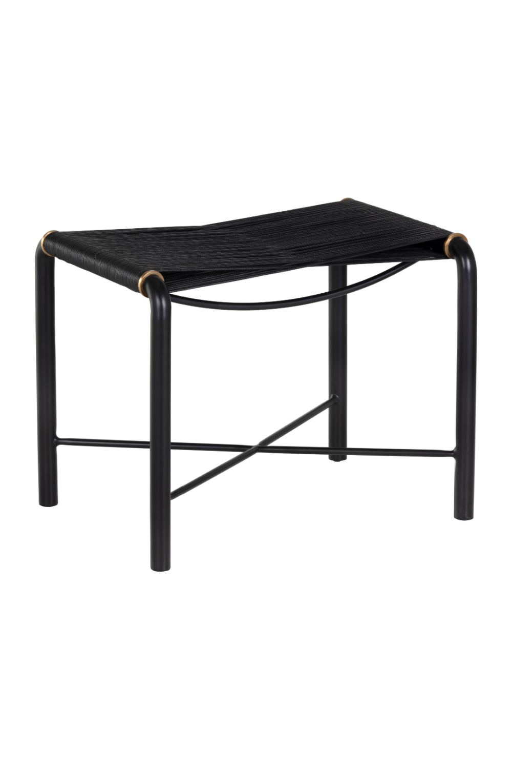   Modern European furniture - Black Leather Cord Stool - www.oroa.com | Oroa.com