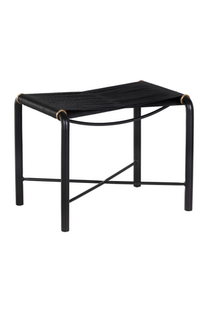   Modern European furniture - Black Leather Cord Stool - www.oroa.com | Oroa.com