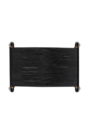   Modern European furniture - Black Leather Cord Stool - www.oroa.com | Oroa.com