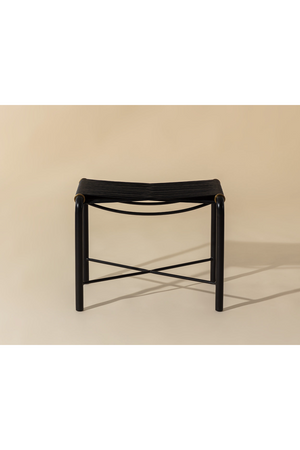   Modern European furniture - Black Leather Cord Stool - www.oroa.com | Oroa.com