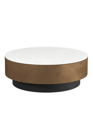   Modern European furniture - Round White Marble Coffee Table - www.oroa.com | Oroa.com