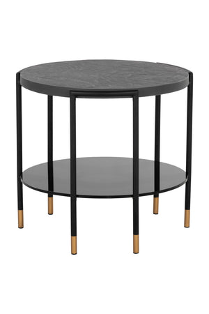   Modern European furniture - Black 2-Layer Indoor/Outdoor Side Table - www.oroa.com | Oroa.com