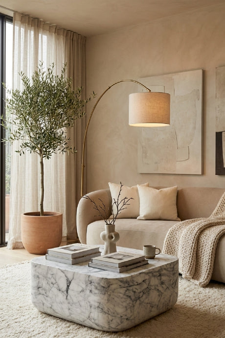   Modern European furniture - Square Marble-Inspired Coffee Table - www.oroa.com | Oroa.com