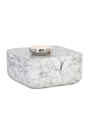   Modern European furniture - Square Marble-Inspired Coffee Table - www.oroa.com | Oroa.com