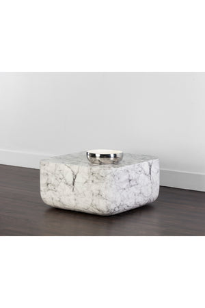   Modern European furniture - Square Marble-Inspired Coffee Table - www.oroa.com | Oroa.com
