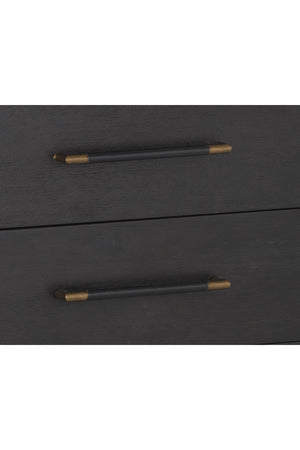   Modern European furniture - Acacia Veneer 2-Drawer Nightstand - www.oroa.com | Oroa.com