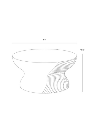   Modern European furniture - Swirl-Base Concrete Coffee Table - www.oroa.com | Oroa.com